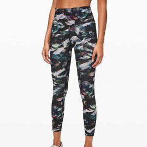 Lululemon Wunder Under HR 7/8 Tight Glacier Camo Starlight Multi Size 8